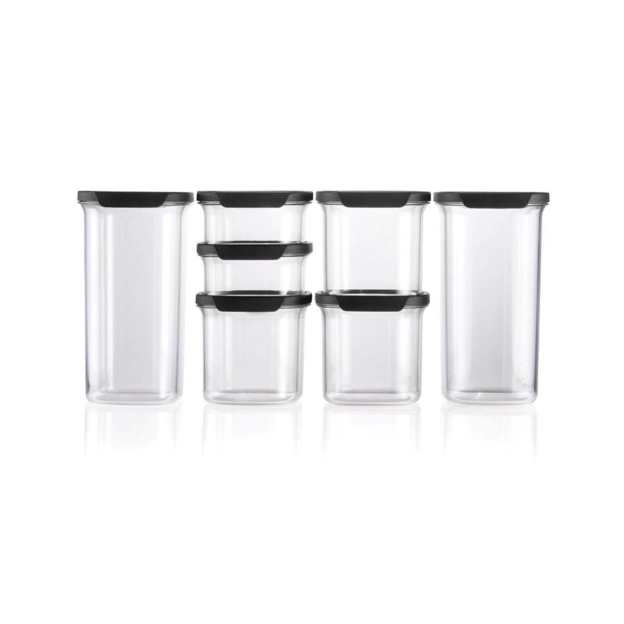 tupperware ultra clear oval set da 7 pezzi cosmos guarnizioni