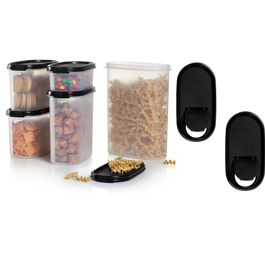 tupperware modular mates set ovale nero corvino