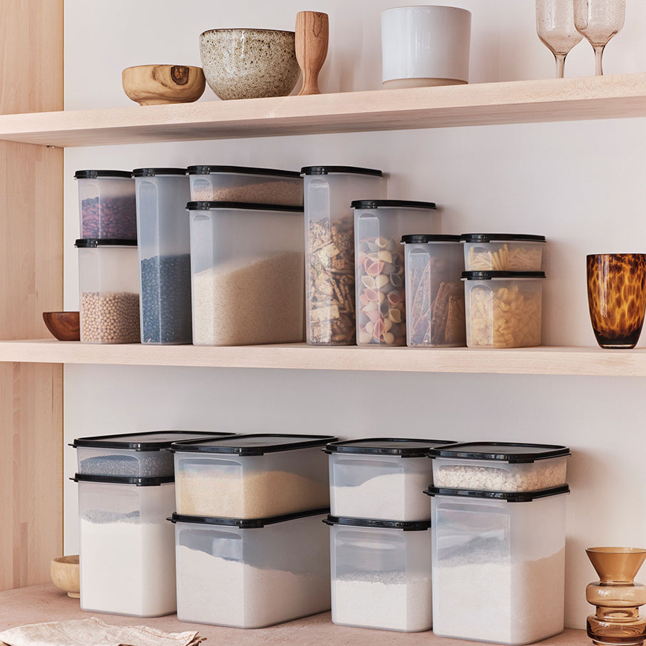 tupperware modular mates super oval 4 contenitore per alimenti nero corvino