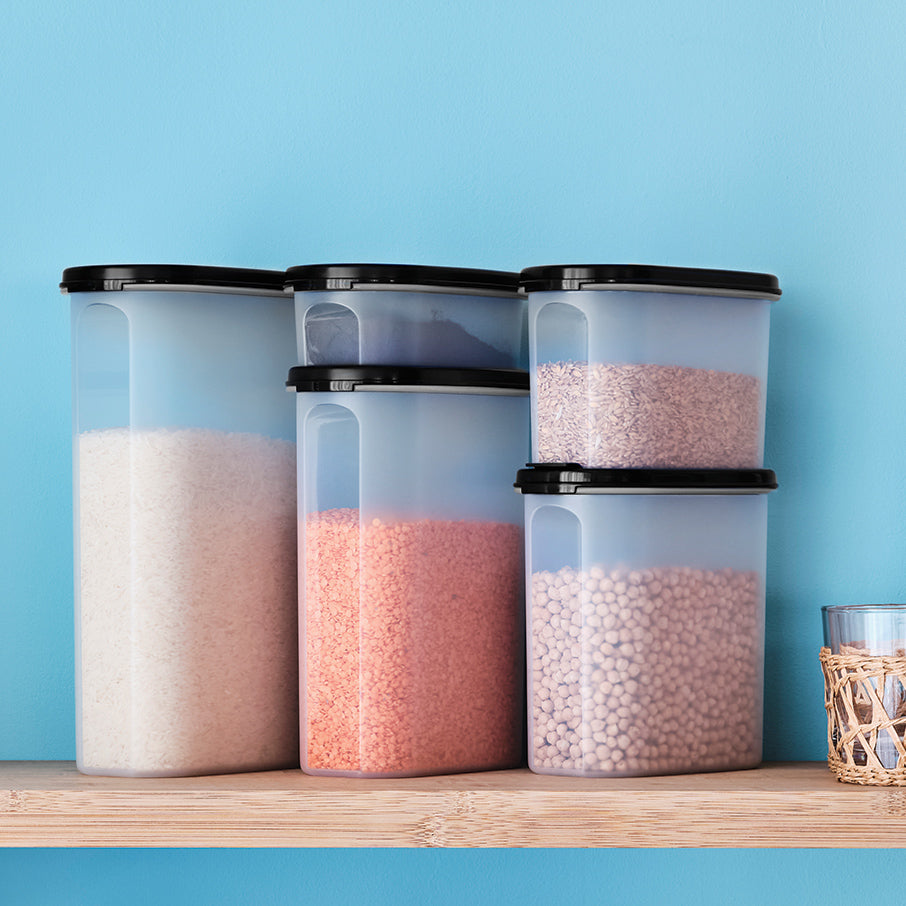 tupperware modular mates oval 1 contenitore per alimenti nero corvino