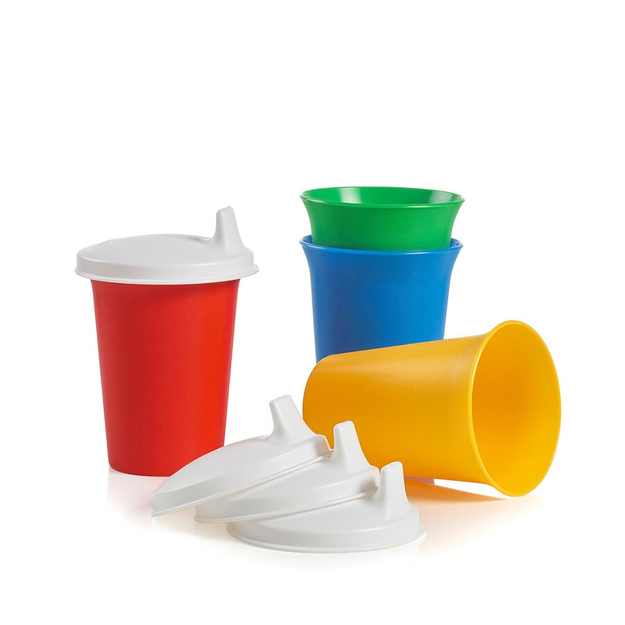set bell tumblers sipper seal verde giallo rosso blu
