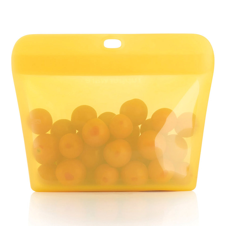 borsa stand-up in silicone ultimate piccola gialla