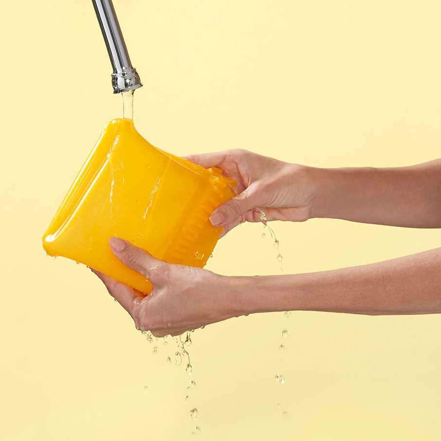 borsa stand-up in silicone ultimate piccola gialla