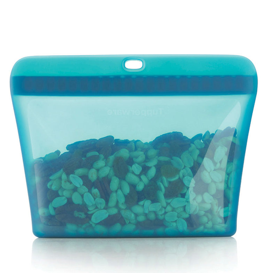 borsa stand-up in silicone ultimate media verde misterioso trasparente