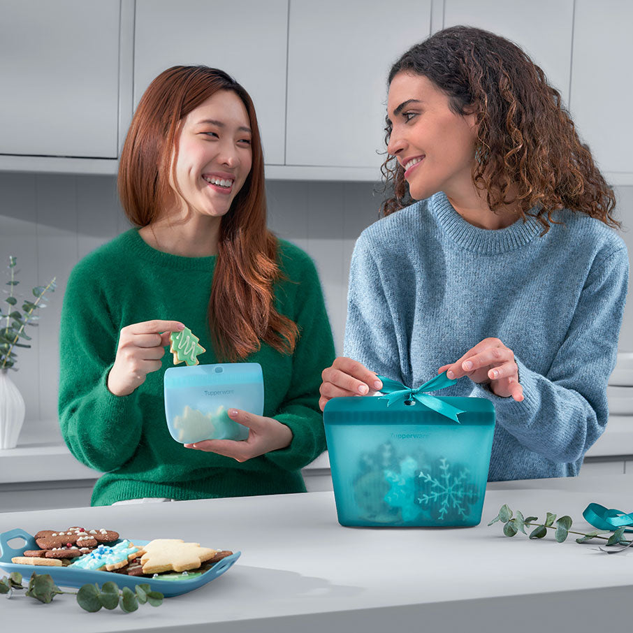 borsa stand-up in silicone ultimate media verde misterioso trasparente