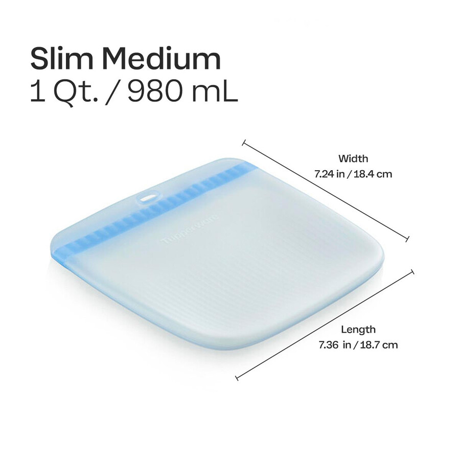 borsa sottile in silicone ultimate media acquamarina trasparente