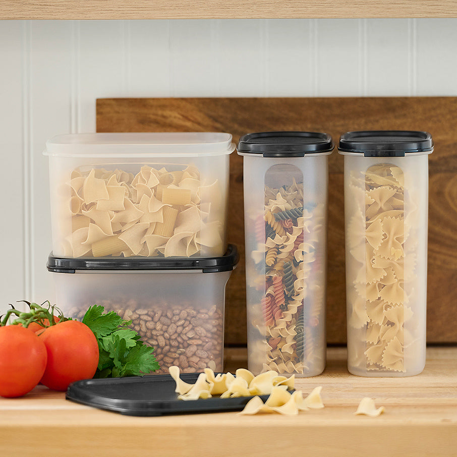 tupperware modular mates square 2 contenitore per alimenti nero corvino
