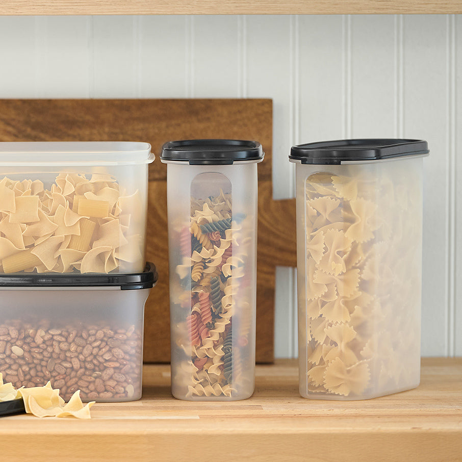 tupperware modular mates oval 4 contenitore per alimenti da 975 tazze nero corvino
