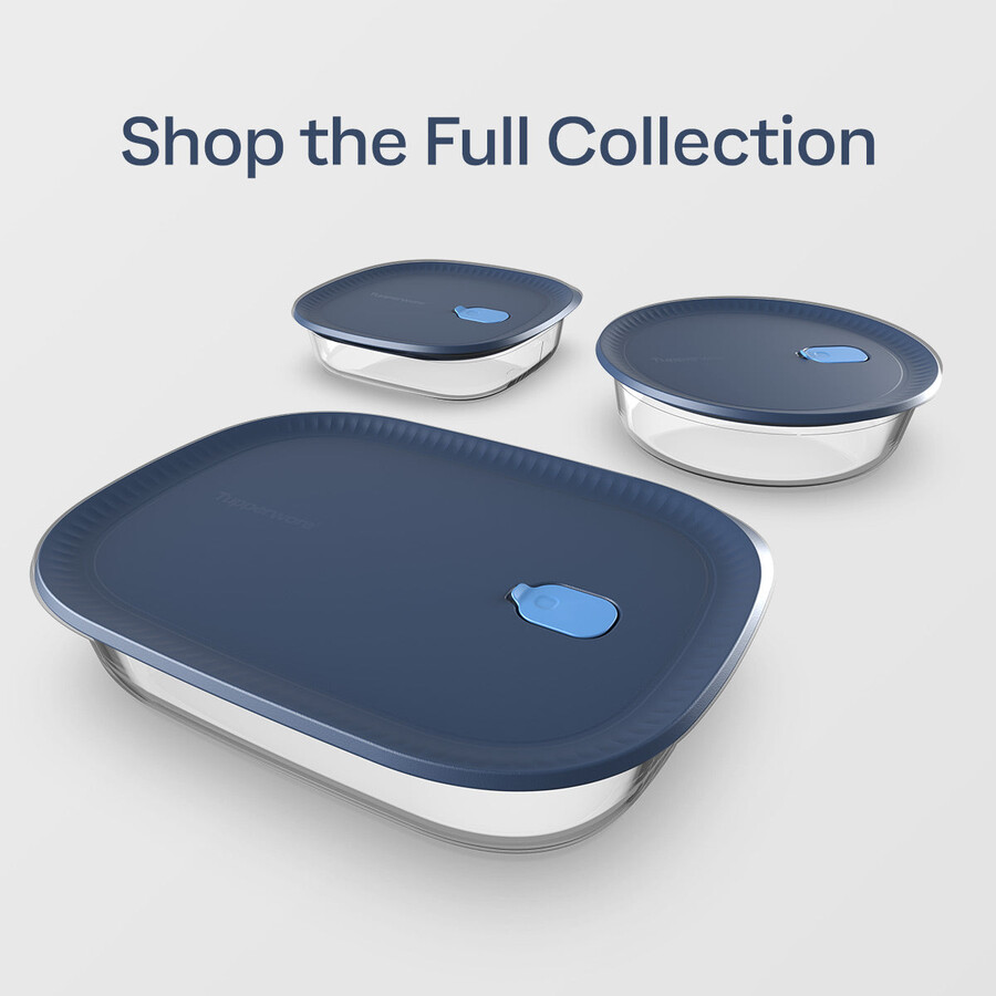 tupperware voila teglia rotonda in vetro contenitore ermetico per alimenti