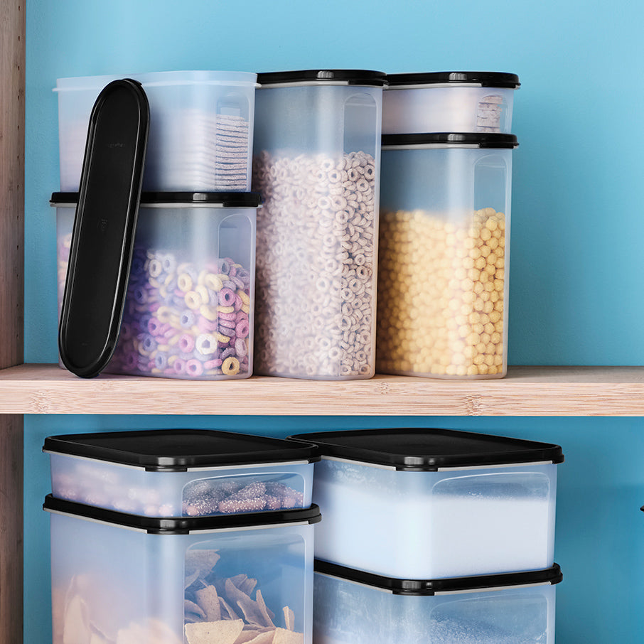 tupperware modular mates super oval 5 contenitore per alimenti nero corvino