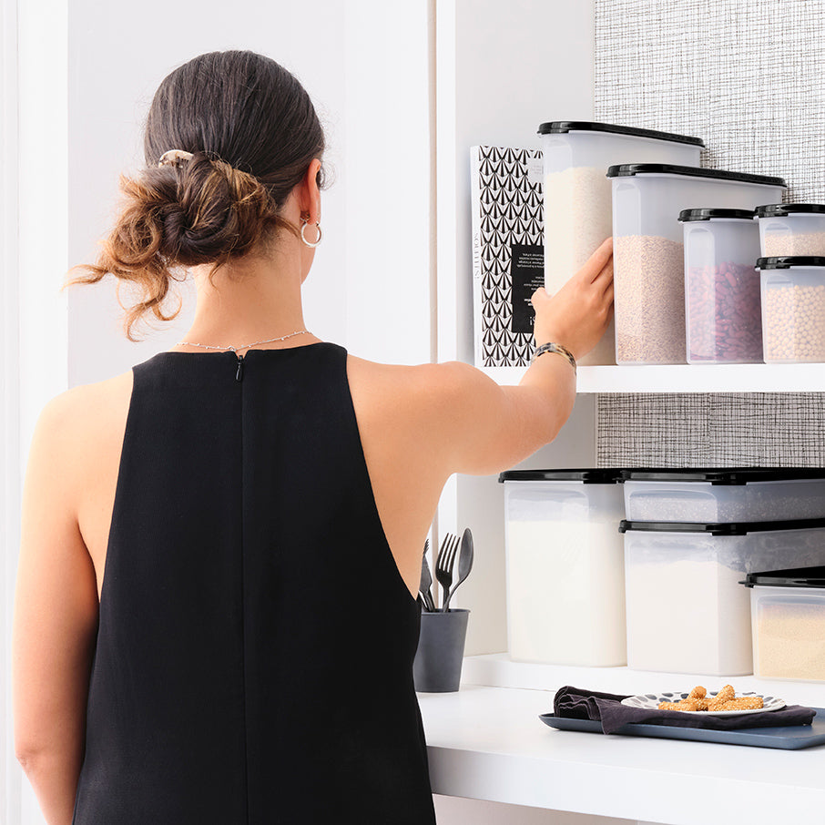 tupperware modular mates super oval 5 contenitore per alimenti nero corvino