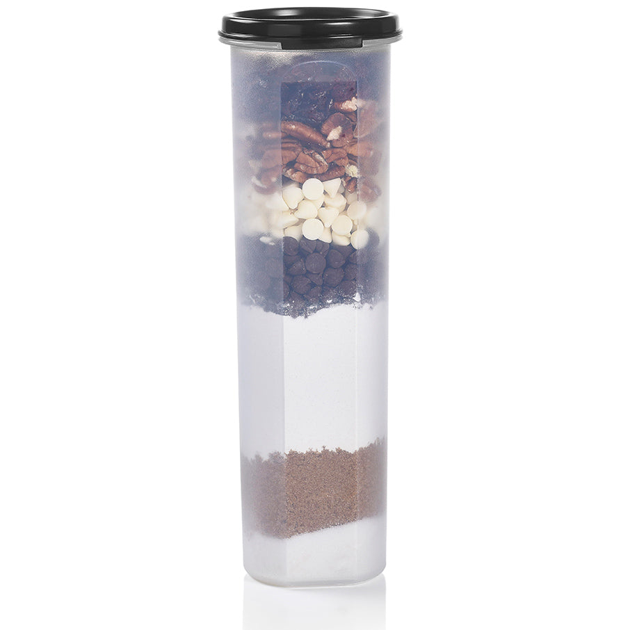 tupperware modular mates dispenser per spaghetti contenitore per pasta nero corvino