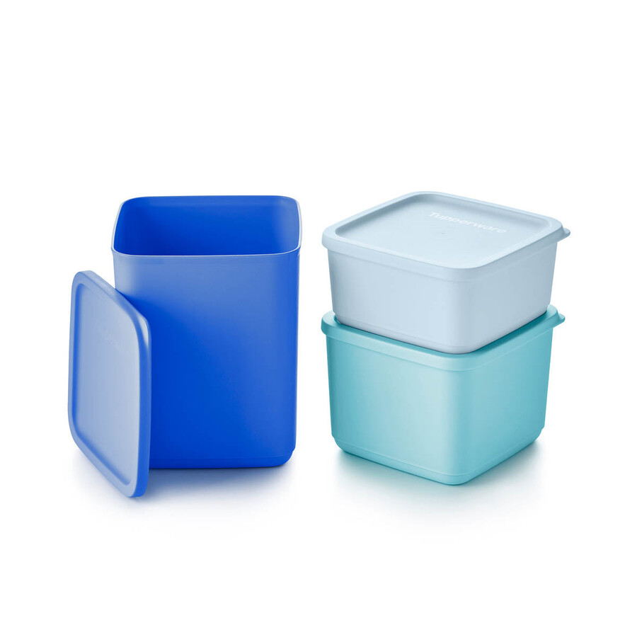 basic bright set da 6 pezzi quadrato blu