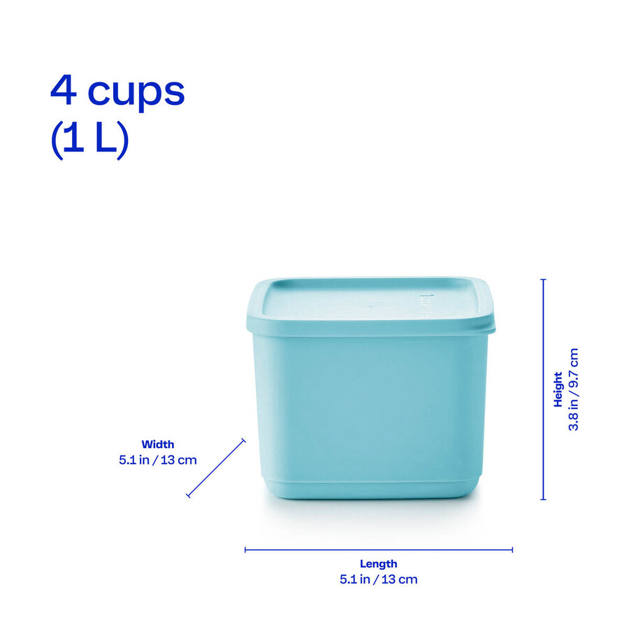 basic bright set da 6 pezzi quadrato blu