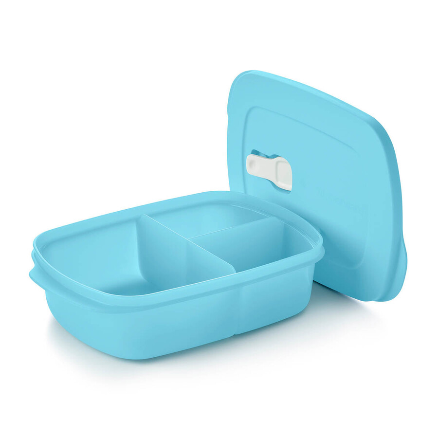 crystalwave piatto rettangolare diviso blu