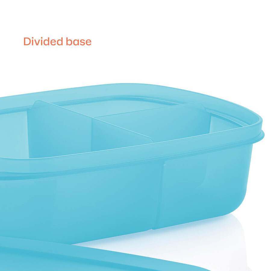 crystalwave piatto rettangolare diviso blu