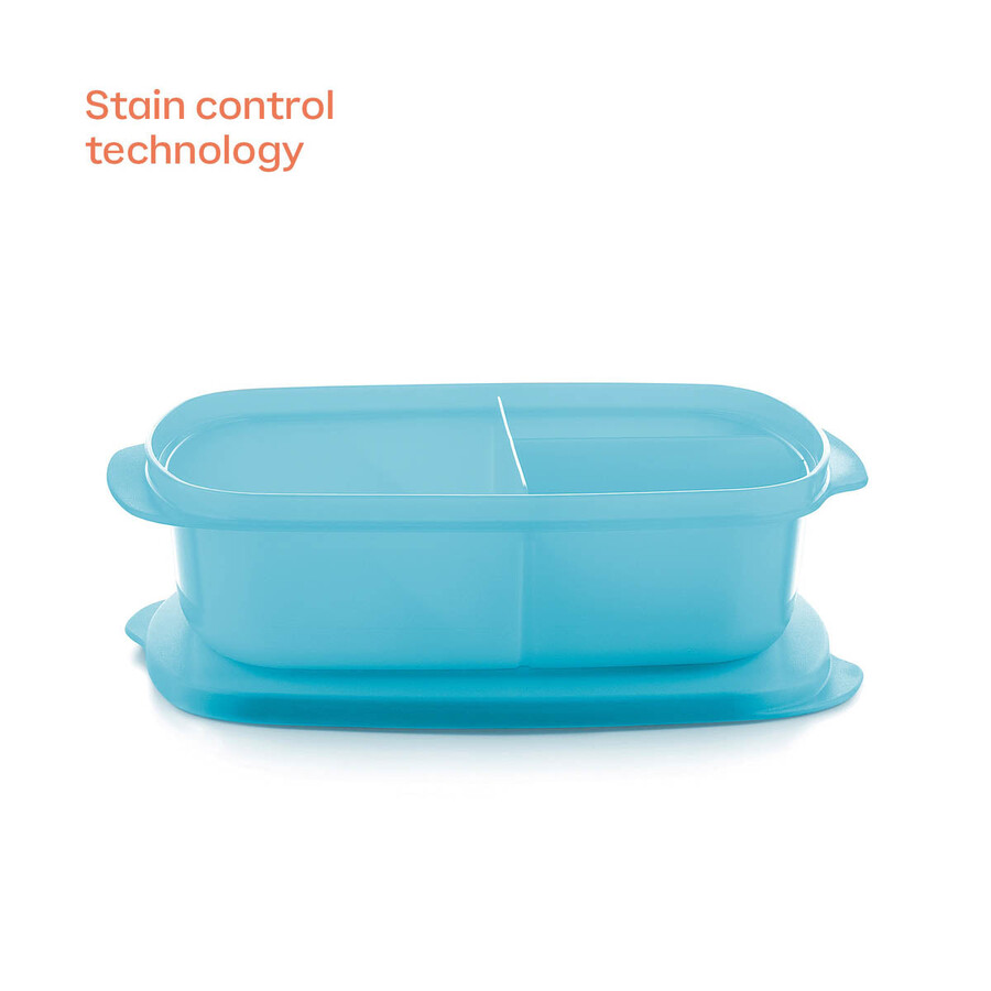 crystalwave piatto rettangolare diviso blu