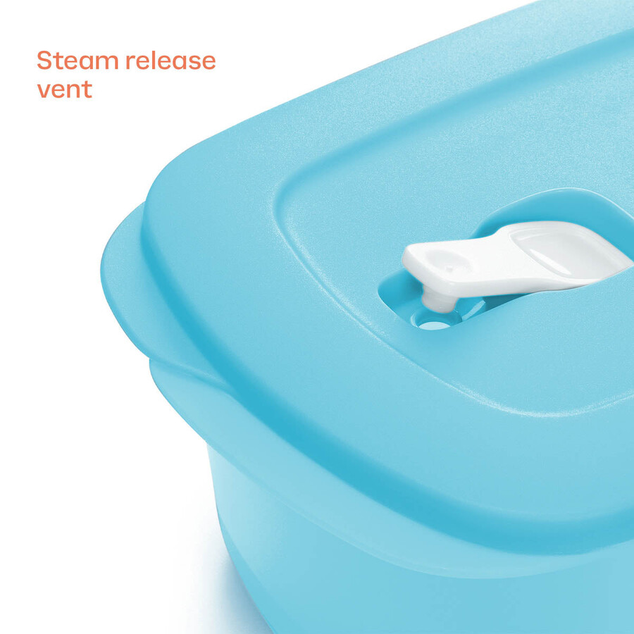 crystalwave piatto rettangolare diviso blu
