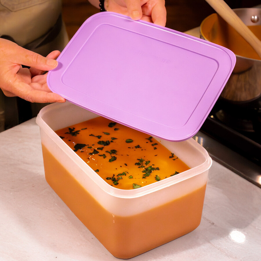 tupperware freezer mates plus medio profondo contenitore per alimenti coperchio per sorbetto