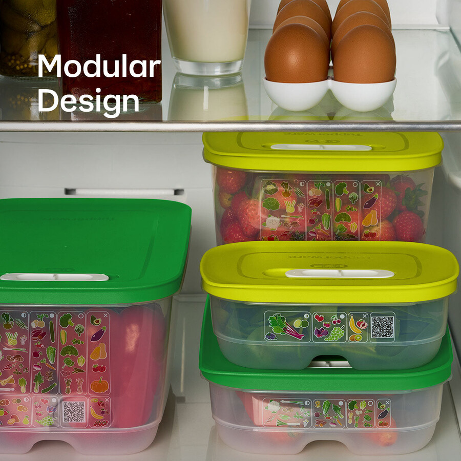 fridgesmart set iniziale da 4 pezzi margarita piccolo intenso winter green medio medio intenso