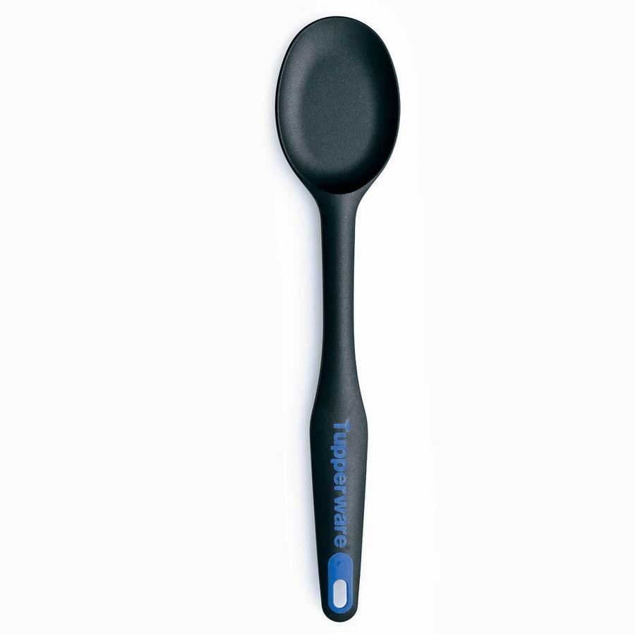 simple spoon il colore nero nasconde eventuali macchie mentre il manico del simple spoon ha un colore diverso per una facile identificazione nei cassetti della cucina.