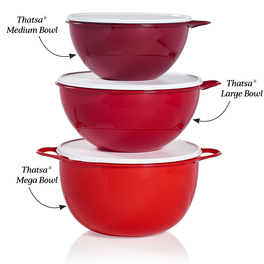 tupperware thatsa ciotola media ermetica a prova di perdite 19 tazze45 l bordeaux