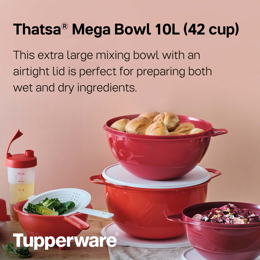 tupperware thatsa mega bowl ciotola ermetica e a prova di perdite 42 piedi cubi chili