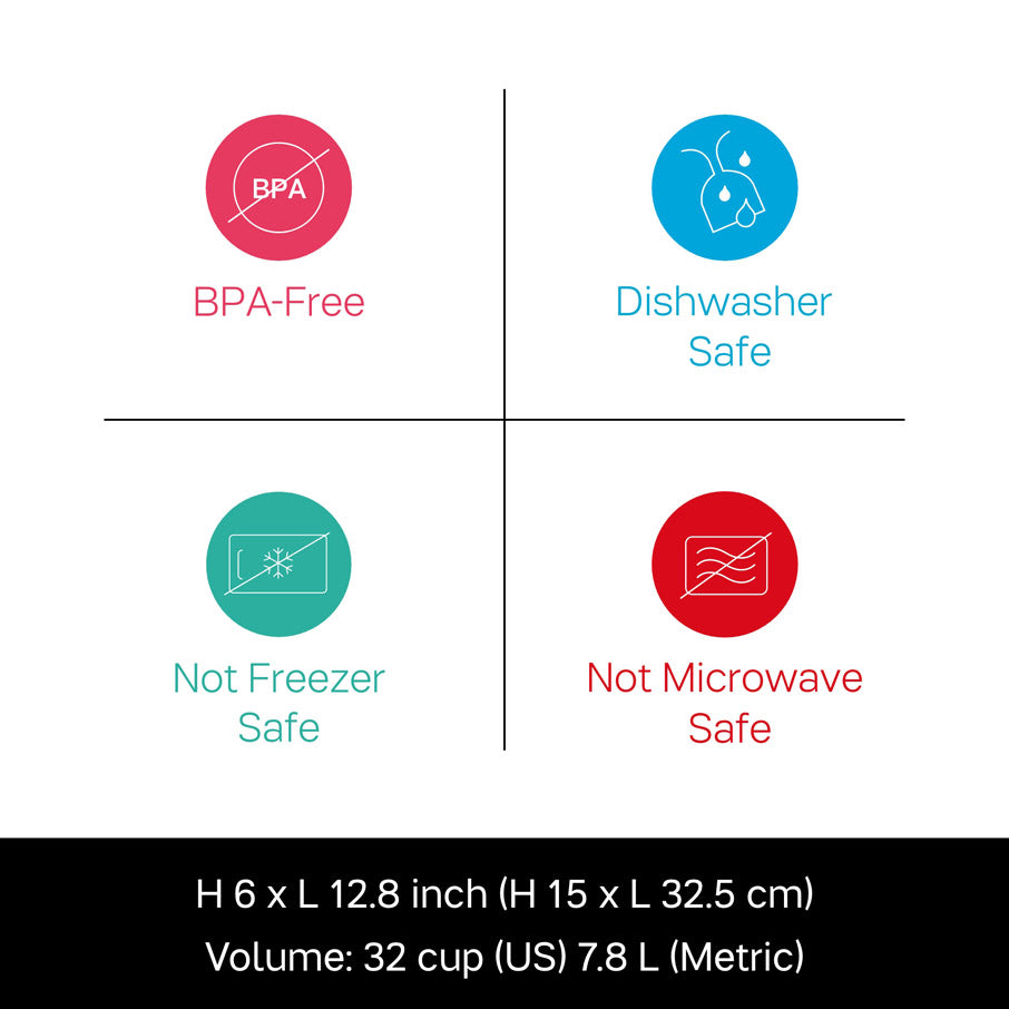 tupperware thatsa bowl ciotola ermetica e a prova di perdite 32 tazze