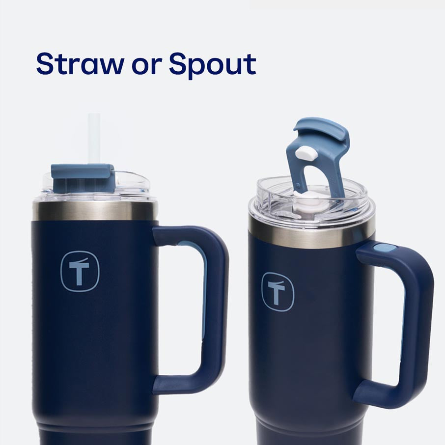 tupperware big t tumbler 37 oz 11 l blu navy