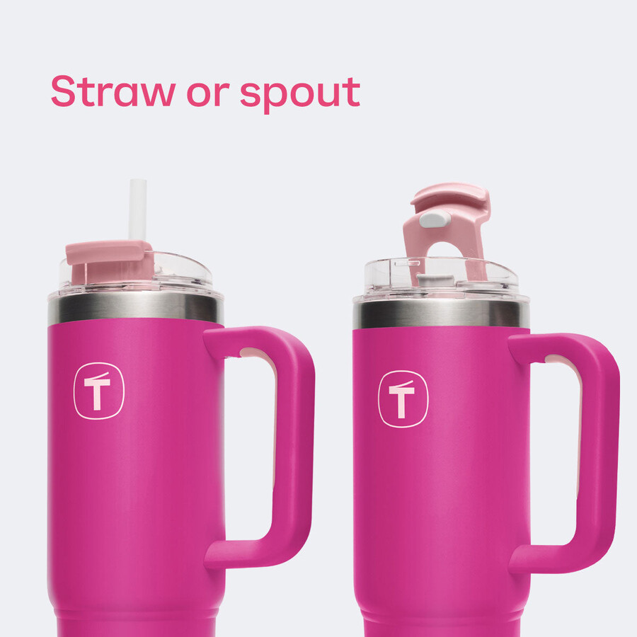 tupperware big t tumbler 37 oz 11 l fucsia