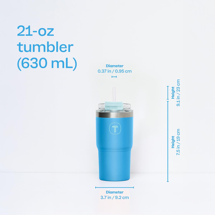 tupperware bicchiere grande t 21 oz 630 ml blu alba