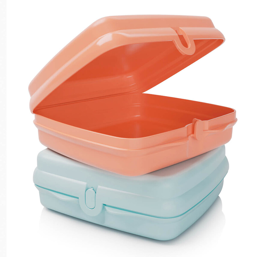 tupperware sandwich keepers - 2 contenitori per il pranzo facili da aprire per bambini