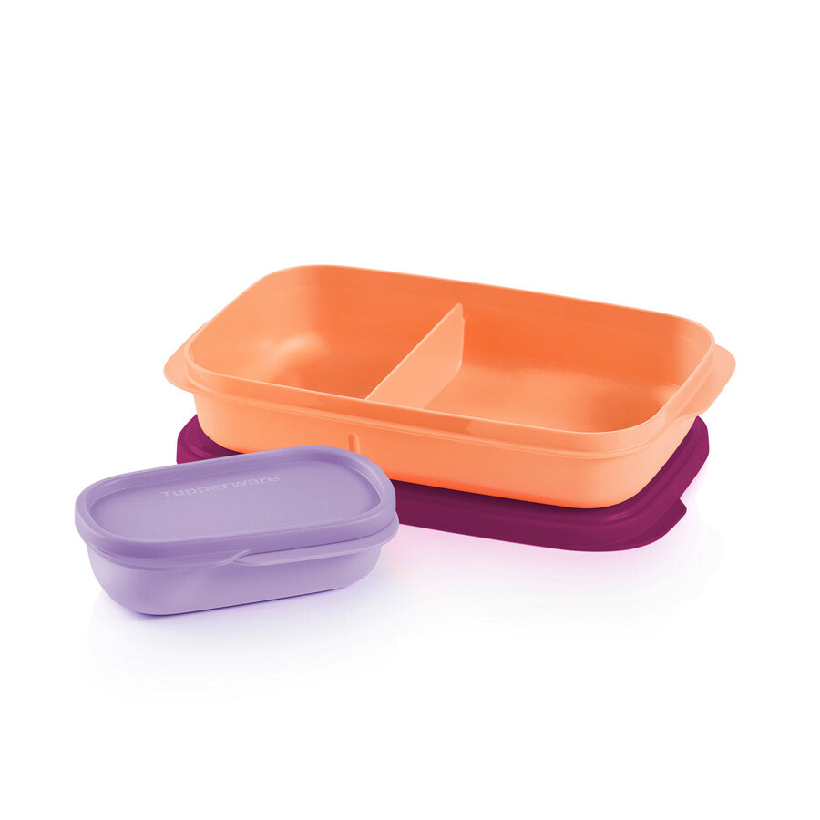 contenitore per il pranzo sottile arancione-viola