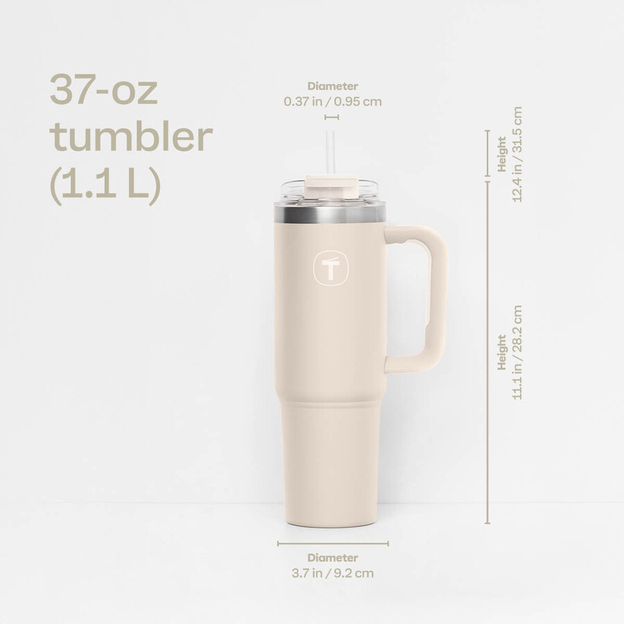 tupperware big t tumbler 37 oz 11 l toast alle mandorle