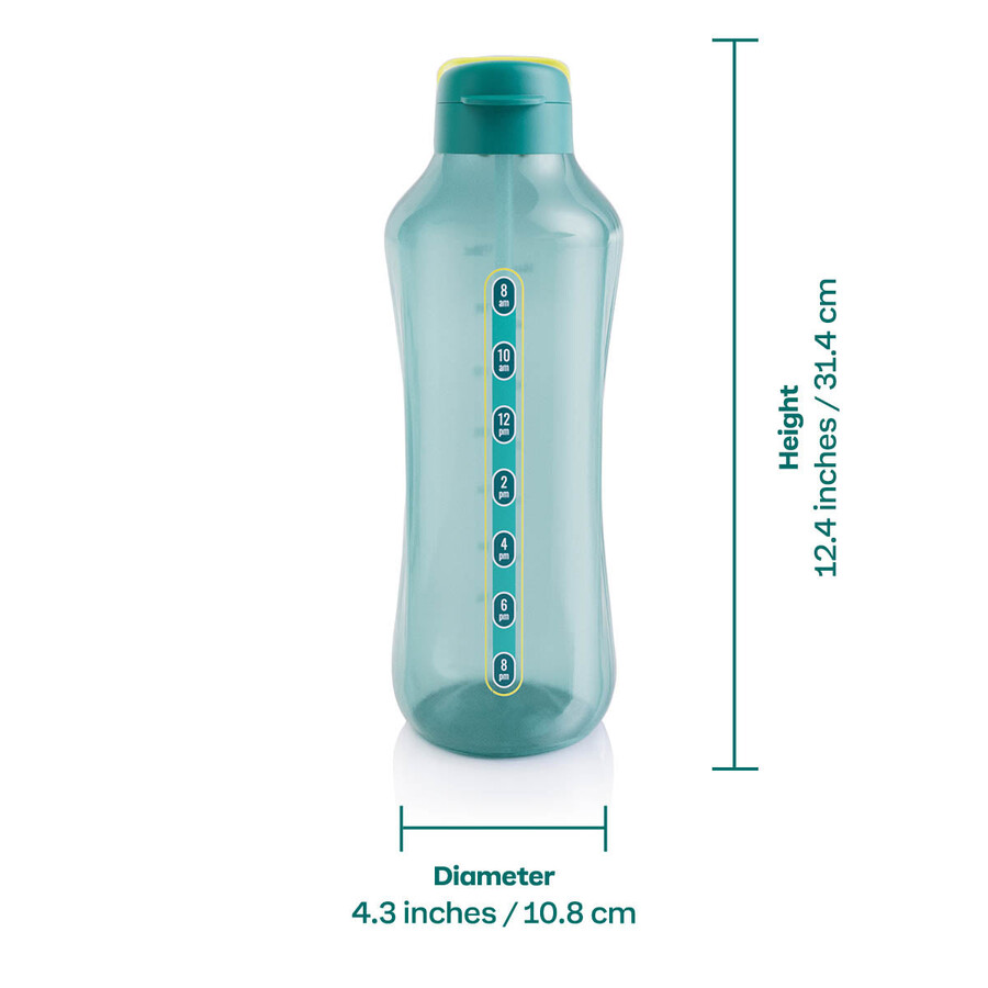 bottiglia dacqua tupperware aquavibe 67 oz. 2 l verde verde misterioso