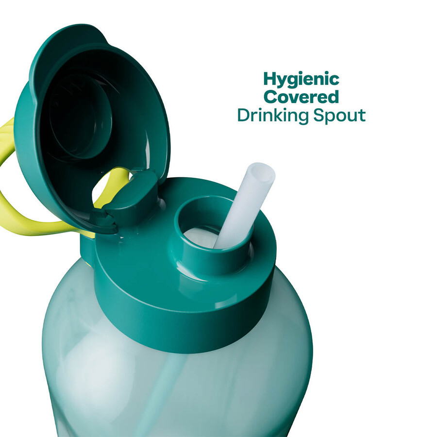 bottiglia dacqua tupperware aquavibe 67 oz. 2 l verde verde misterioso