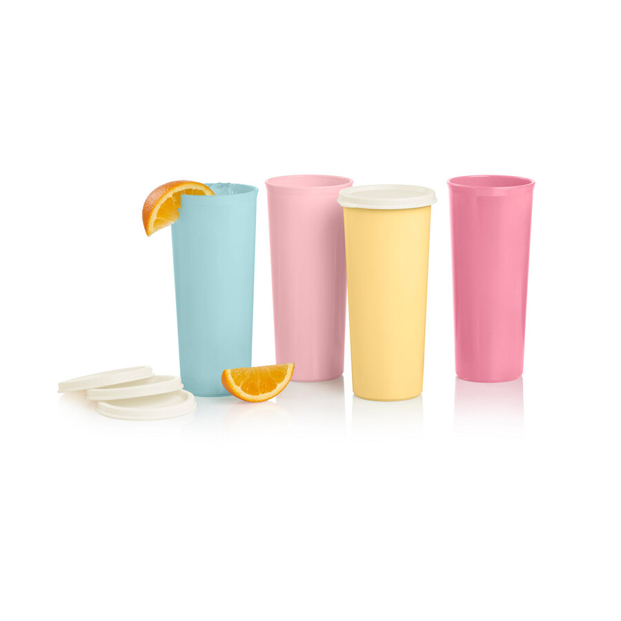 bicchieri vintage 16 oz 470 ml giallo blu rosa