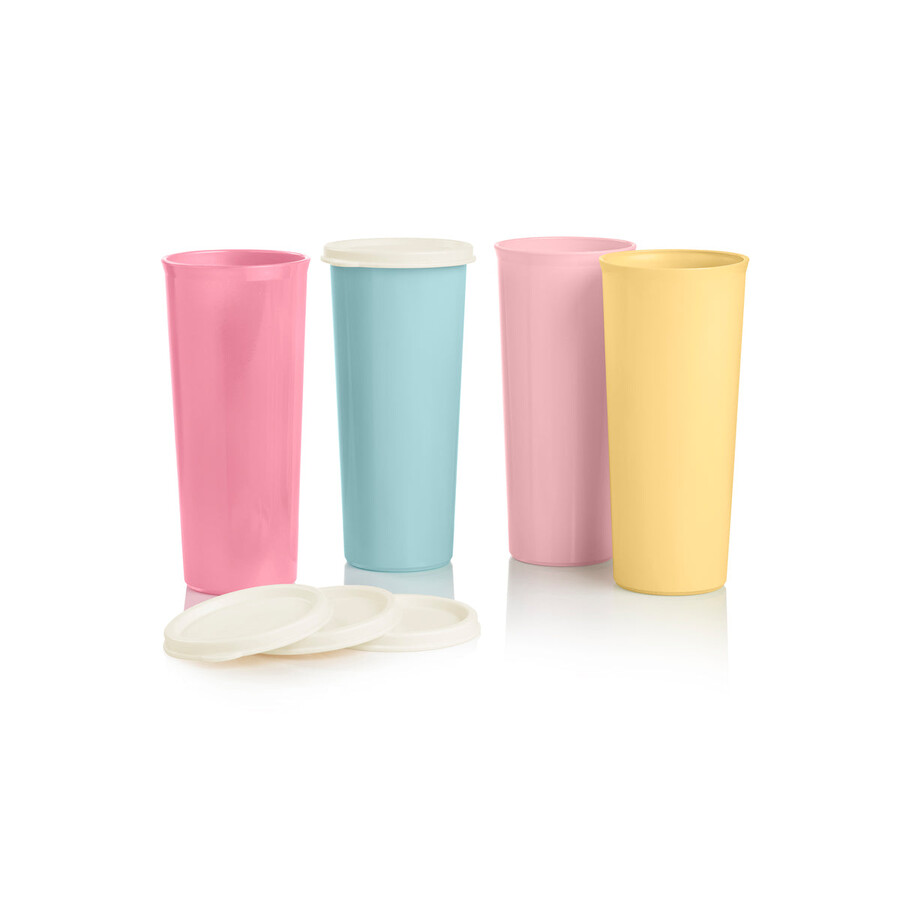 bicchieri vintage 16 oz 470 ml giallo blu rosa